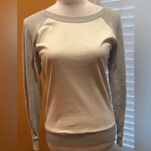Express | Chic Two-Tone Lightweight Sweater